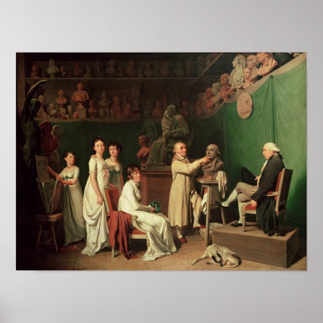 Affiches Sculpter le buste de Pierre Marquis de (Devant)