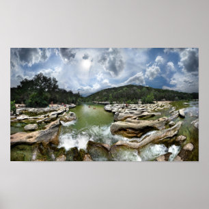Affiches Sculpture Falls 5 - Barton Creek à Austin Texas
