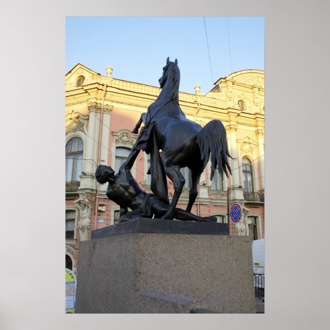Affiches Sculptures du pont Anichkov à Saint-Pétersbourg (Devant)