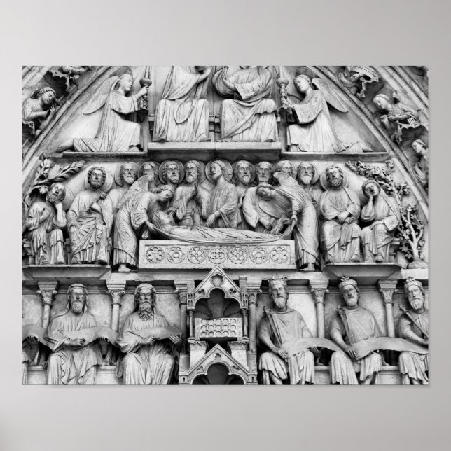 Affiches Sculptures historiques, chrétiennes Notre Dame Par (Devant)
