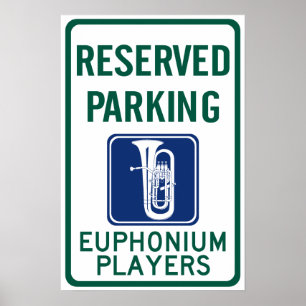 Affiches Se garer de joueurs d'euphonium