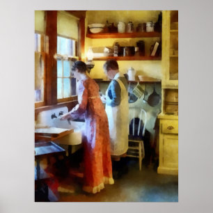 Affiches Se Laver Après Le Dîner