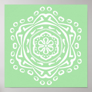 Affiches Seafoam Mandala