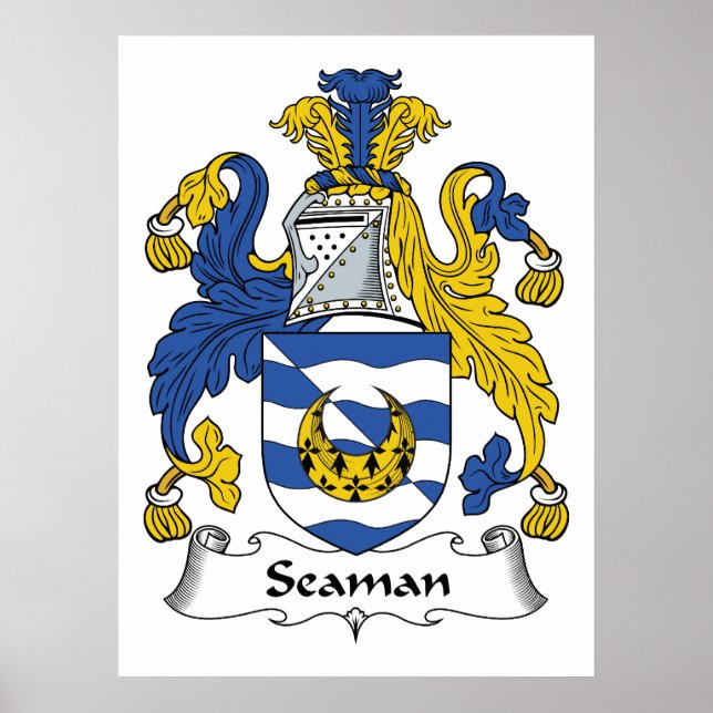 Affiches Seaman Family Crest (Devant)