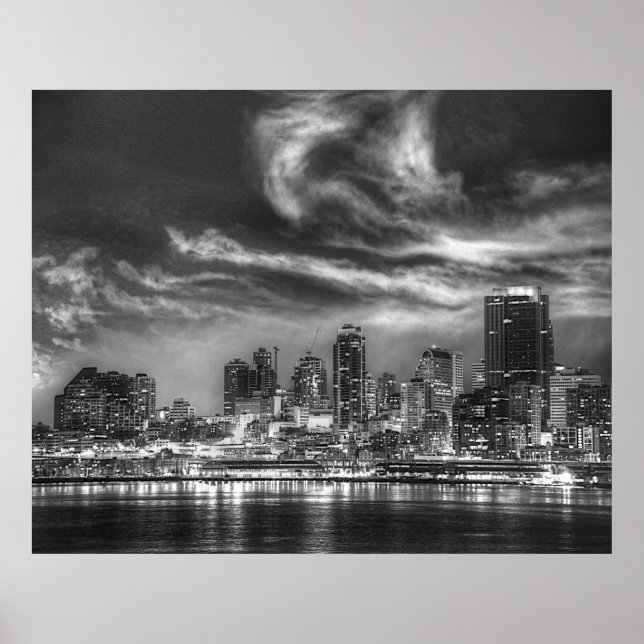 Affiches Seattle Skyline (Devant)
