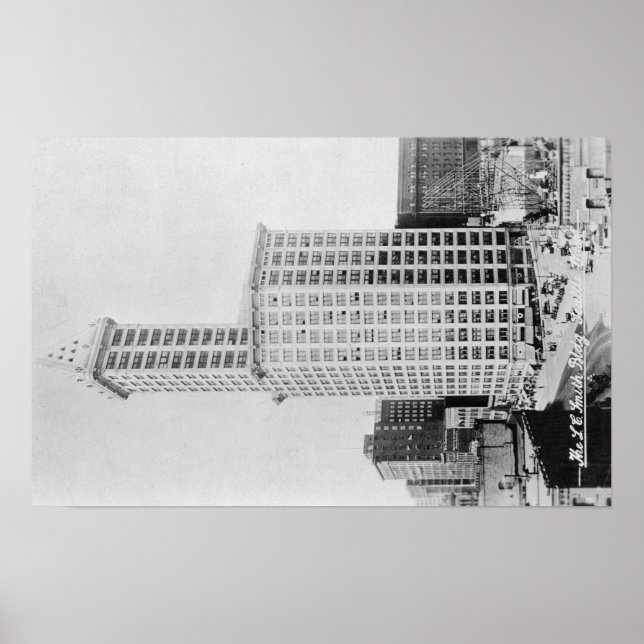 Affiches Seattle, WA - Édifice de la tour Smith (Devant)