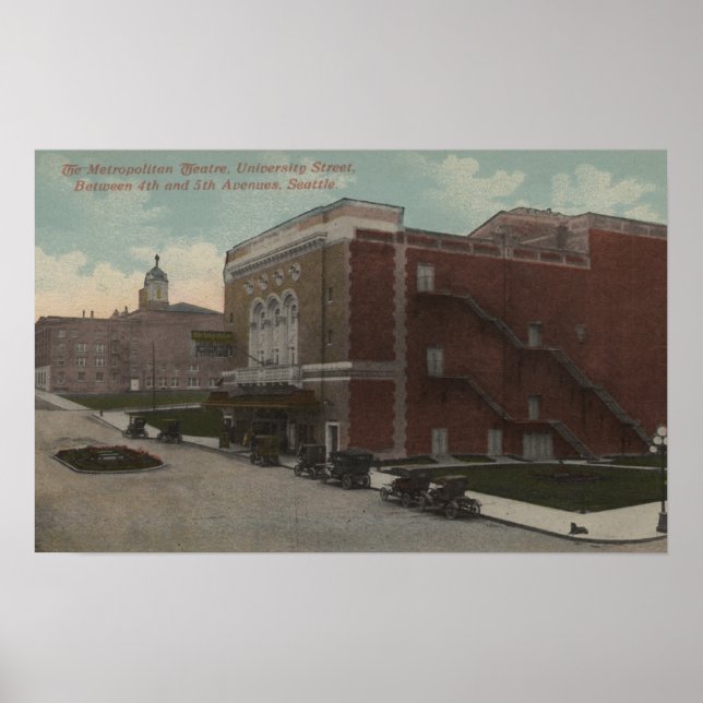 Affiches Seattle, WA - Métropolitain (Devant)