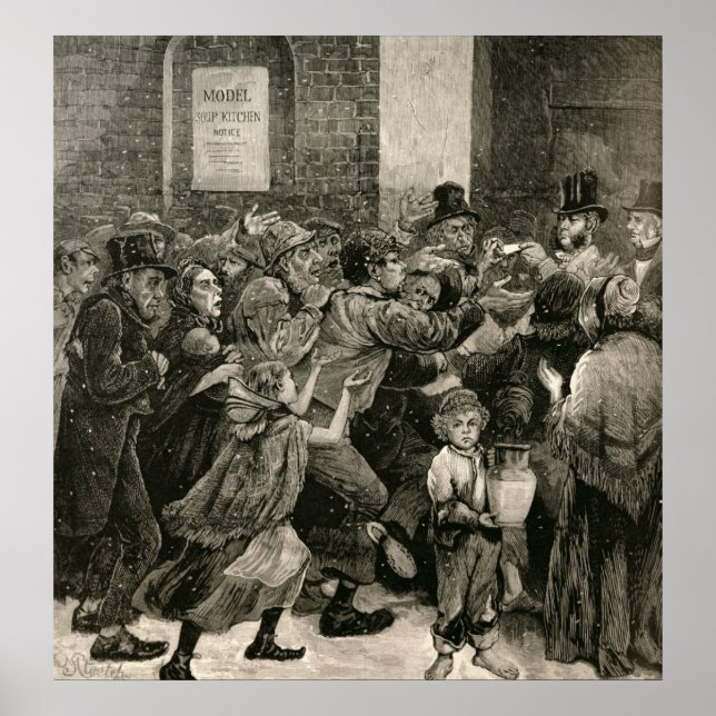 Affiches Secours aux chômeurs de Londres (Devant)
