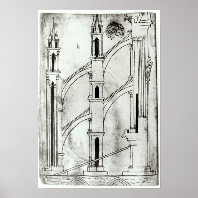 Affiches Section du mur et de l'arc (Devant)