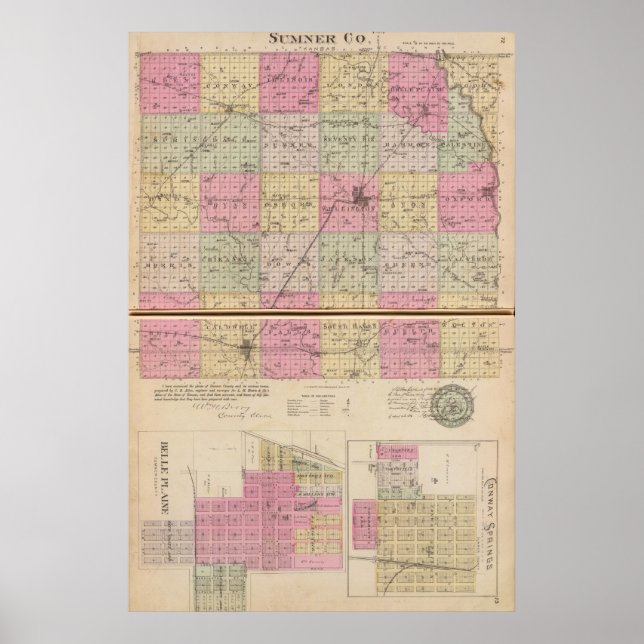 Affiches Sedgwick County, Conway et Belle Plaine, Kansas (Devant)