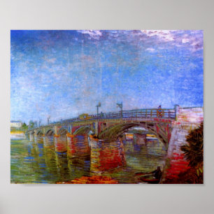 Affiches Seine Bridge at Asnières (F240)Van Gogh Fine Art