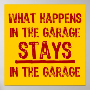 Affiches Séjours dans l'affiche de garage