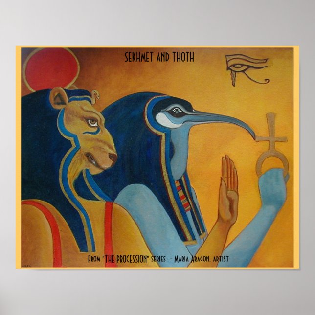 Affiches Sekhmet et Thoth (Devant)