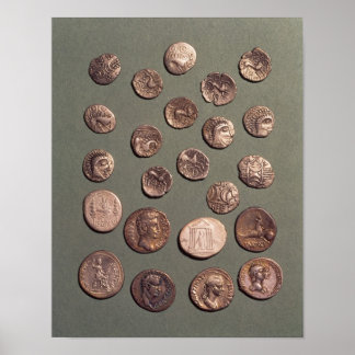 Affiches Selection Celtic and Roman coins found