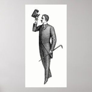 Affiches Selfie, Gentleman victorien