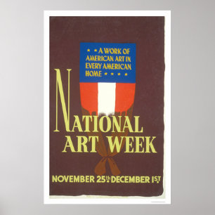 Affiches Semaine nationale de l'art 1941 WPA