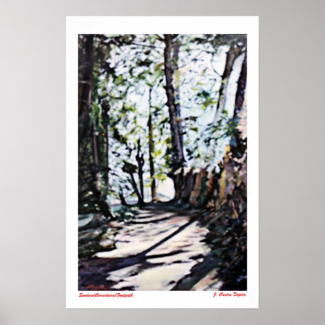 Affiches Sendero/Corredoira/Footpath (Devant)