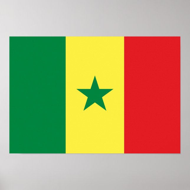 Affiches Senegal Flag (Devant)