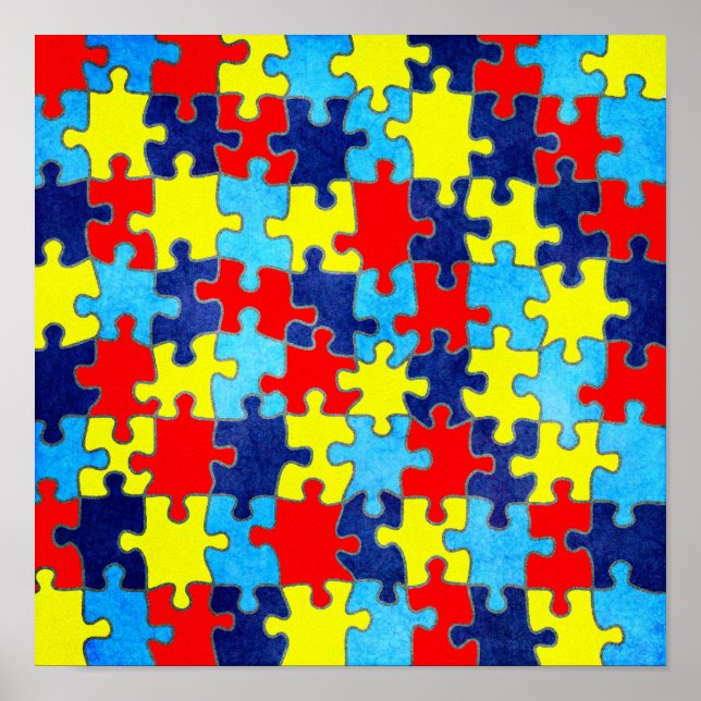 Affiches Sensibilisation sur l'autisme-Puzzle par Shirley T (Devant)