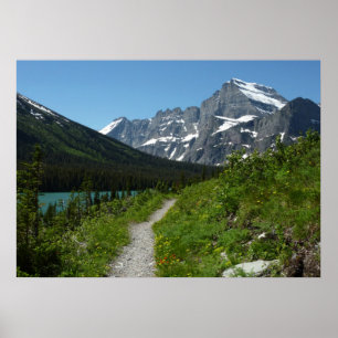 Affiches Sentier Josephine Lake avec le mont Guild à Glacie