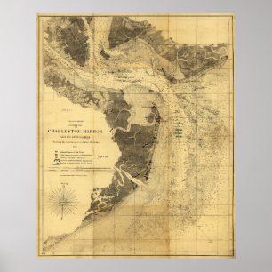 Affiches Septembre 7, 1863 de carte de guerre civile de