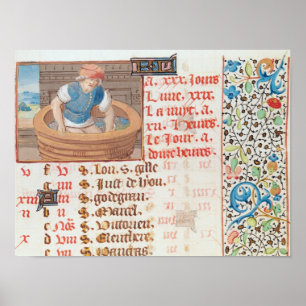 Affiches Septembre : Trampling Grapes