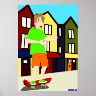 Affiches Serenading Skateboard Dud Print