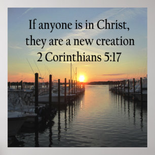 AFFICHES SERENE 2 CORINTHIAN 5:17 SUNSET PHOTO