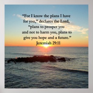 AFFICHES SERENE JEREMIAH 29:11 SCELER