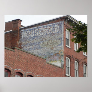 Affiches Série de toits de Lowell Massachusetts