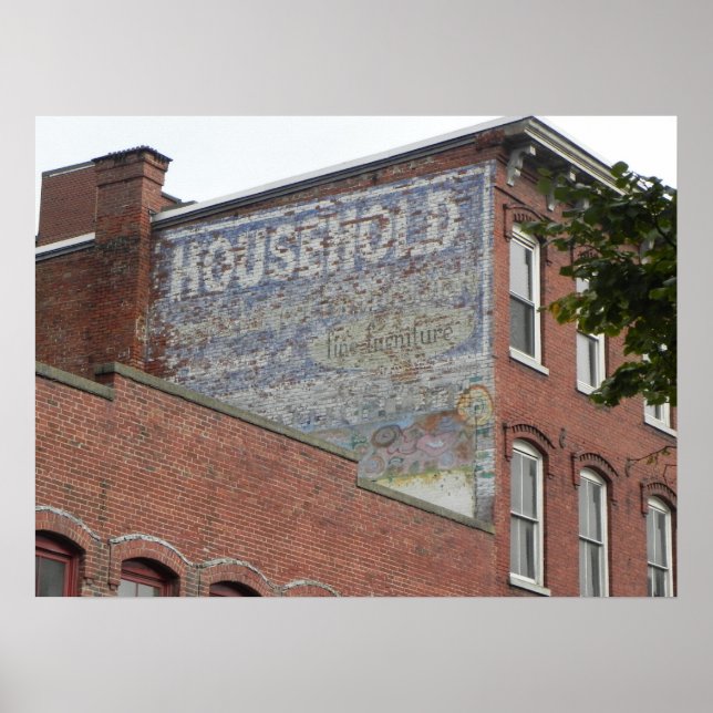 Affiches Série de toits de Lowell Massachusetts (Devant)