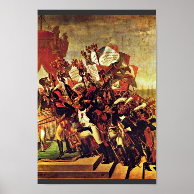 Affiches Serment De L'Armée Pour L'Empereur De La Distribut (Devant)
