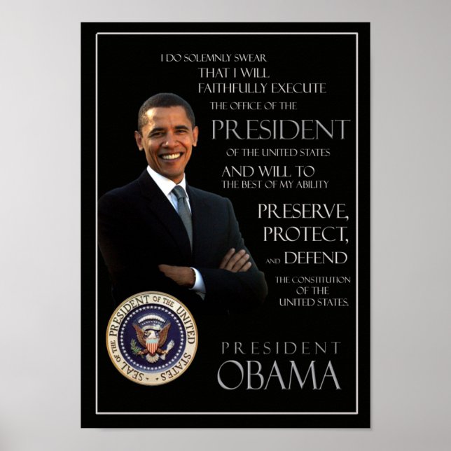 Affiches Serment d'Obama à la fonction (Devant)