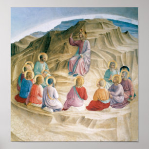 Affiches Sermon Angelico Sur Le Mont Art Vintage