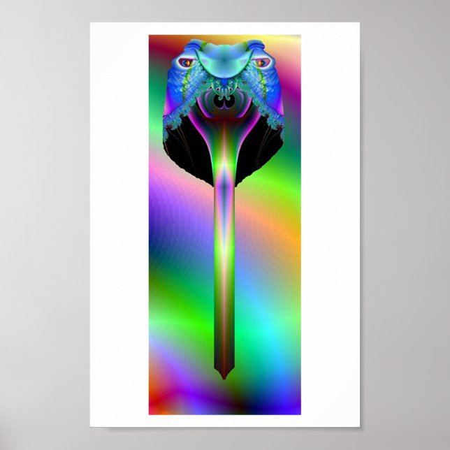 Affiches Serpent fractal (Devant)