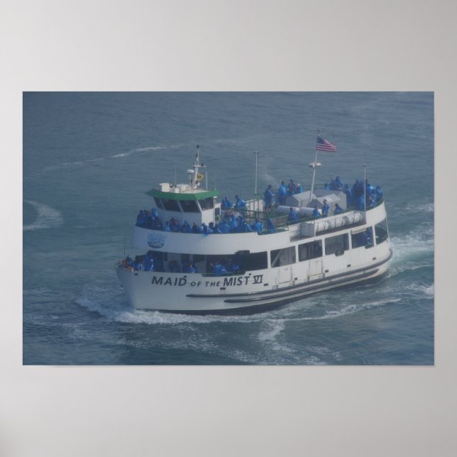 Affiches Servante de la brume sur la rivière Niagara (Devant)