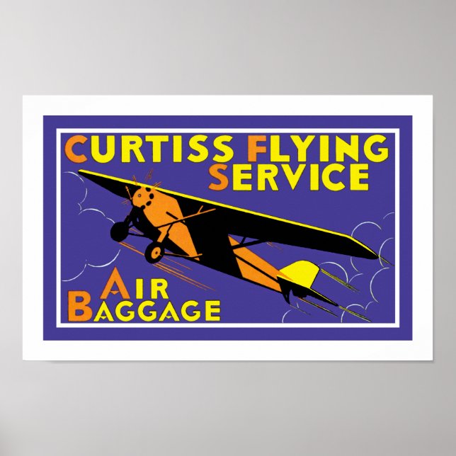 Affiches Service de vol Curtiss (Devant)
