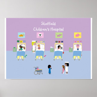 Affiches Service Hôpital pour enfants personnalisable