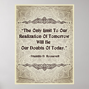 Affiches Seule limite - Citation positive