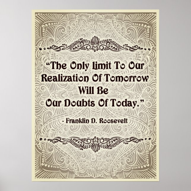 Affiches Seule limite - Citation positive (Devant)