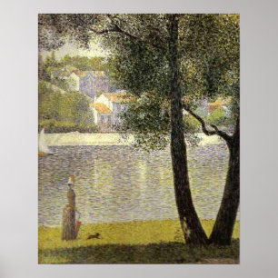 Affiches Seurat's "La Seine a Courbevoie"
