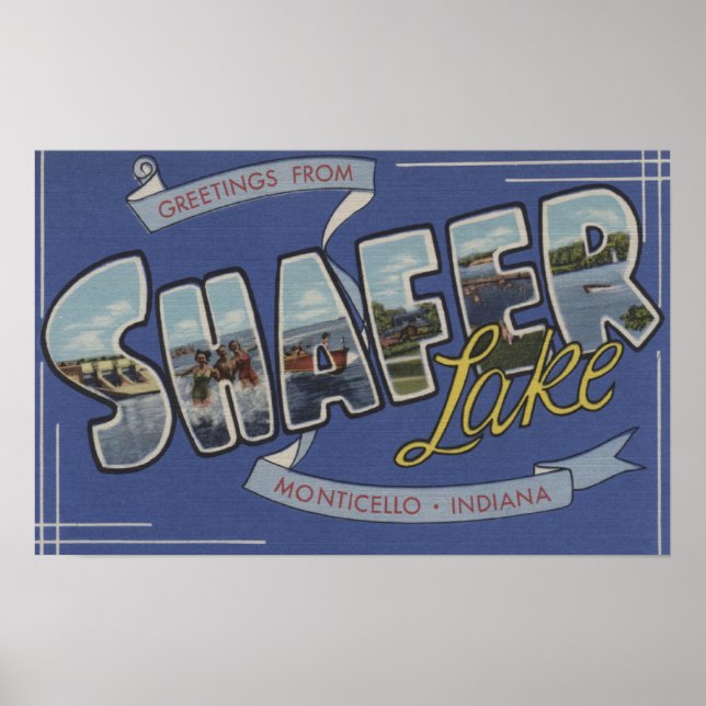 Affiches Shafer Lake - Scènes à grandes lettres (Devant)
