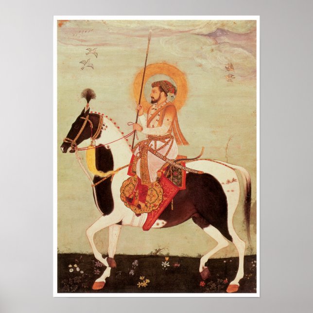 Affiches Shah Jahan à cheval (Devant)