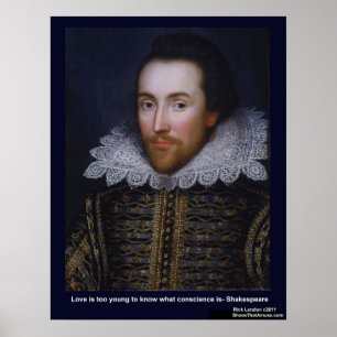 Affiches Shakespeare Amour Amour Trop Jeune Citations Affic