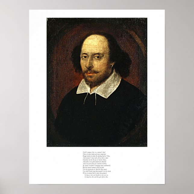 Affiches Shakespeare Sonnet # 18 (Devant)