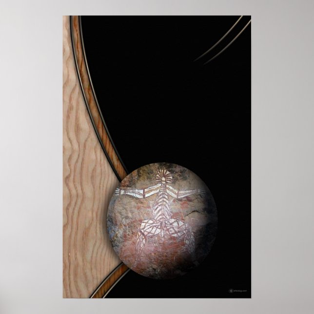 AFFICHES SHAMAN BLANC (Devant)