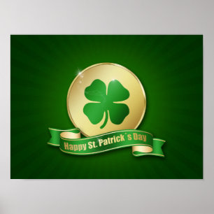 Affiches Shamrock de la pièce de la Saint-Patrick