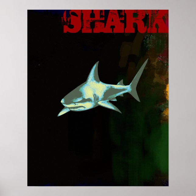 Affiches shark décor print (Devant)