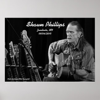 Affiches Shawn Phillips LIVE à Zumbrota, MN en 2015