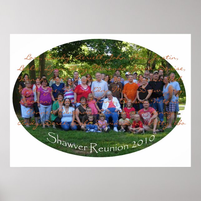 Affiches Shawver Reunion 2010, Lori, Sandy, Aeriell, Joh... (Devant)